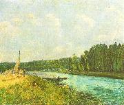 Alfred Sisley Die Ufer der Oise oil